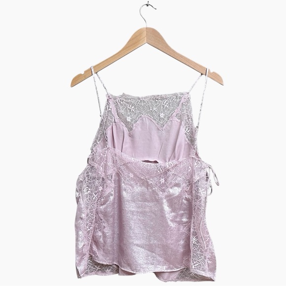 Free People Intimately Shimmer On Cami in Lilac Combo - Picture 3 of 9